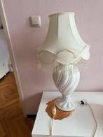 Elegante witte lamp met stoffen kap, Ophalen, Gebruikt, Stof, Klasiek