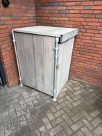 Steigerhouten Ombouw Container (kliko 240 ltr), Tuin en Terras, Ophalen, Gebruikt, Hout, Containerberging