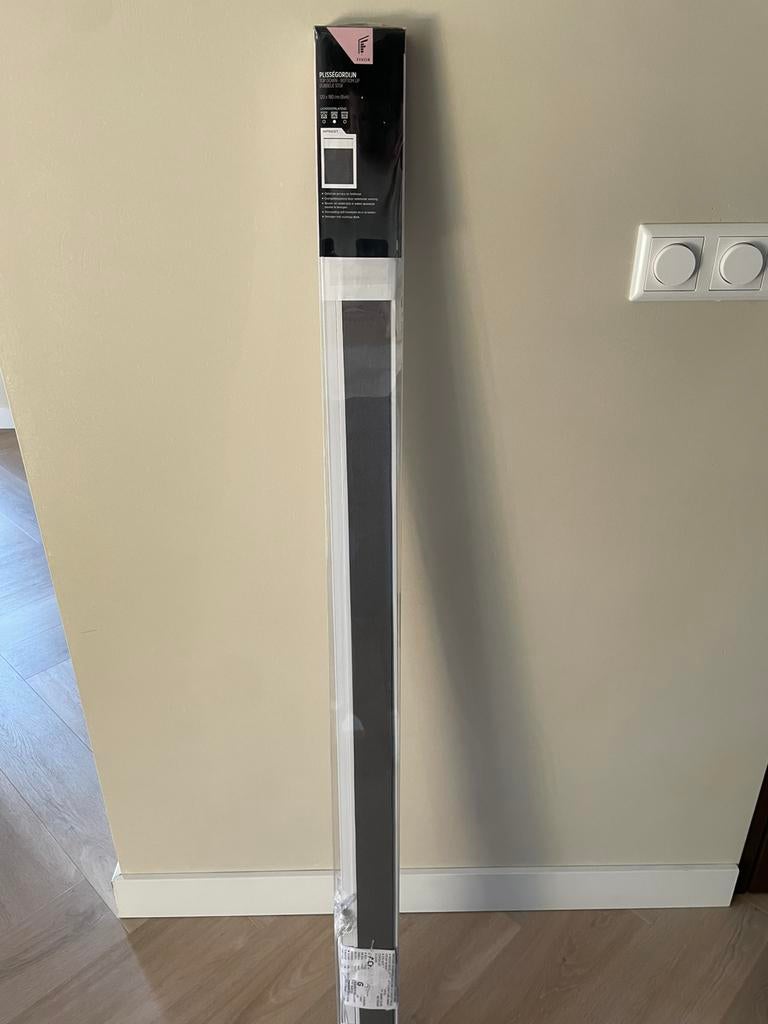 NIEUW! Plisségordijn donkergrijs 120 bij 180, Ophalen, 100 tot 150 cm, Nieuw, Grijs