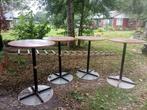 4 sta tafels, Huis en Inrichting, Tafels | Statafels, Ophalen, Gebruikt
