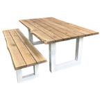 massief eiken tuintafel | tuintafel | eiken | tuinmeubelen, Tuin en Terras, Tuinsets en Loungesets, Ophalen, Nieuw, Hout, Bank