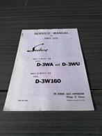 Te koop service manual voor Seeburg D-3WA wallbox, Ophalen of Verzenden, Zo goed als nieuw, 1950 tot 1960, Seeburg