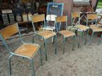 diverse antieke en brocante stoelen en Franse tuinstoeltjes, Ophalen, Gebruikt, Bruin