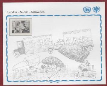 Intern.jr. v.h. KInd 1979 - Zweden - Kaart (leeg) - p.fr. beschikbaar voor biedingen