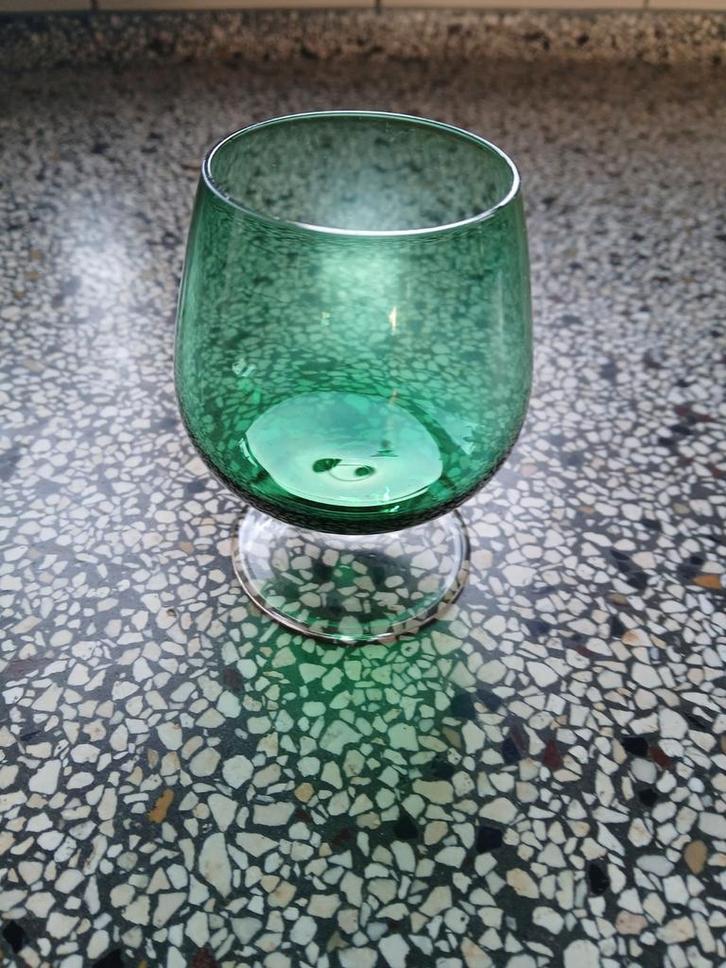 Carnaval glas - Cognacproefglaasje - K9, Antiek en Kunst, Antiek | Glas en Kristal, Ophalen of Verzenden