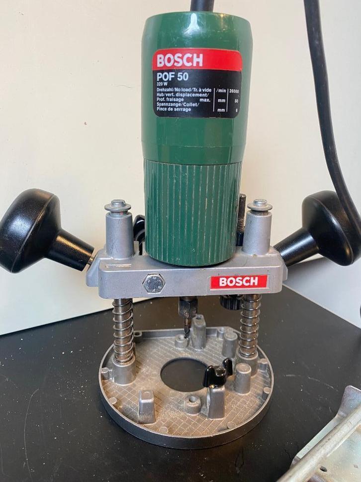Bosch bovenfrees POF 50, Doe-het-zelf en Verbouw, Gereedschap | Freesmachines, Gebruikt, Elektrisch, Bovenfrees, Ophalen of Verzenden