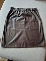 Chocoladebruine knielange rok leer merk: Nelle, Zwart, Maat 46/48 (XL) of groter, Nieuw, Ophalen of Verzenden