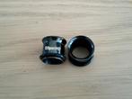 Nieuwe tunnels. Staal. Zwart. 1.6, 2, 2.5, 3, 4, 5, 6, 8, 10, Ophalen of Verzenden, Zo goed als nieuw, Staal, Oor- of Traguspiercing