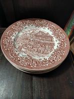 17th Century England Royal Tudor dinerborden,6st.rood, Antiek en Kunst, Ophalen of Verzenden