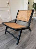 Fauteuil Kwantum, Huis en Inrichting, Stoelen, Ophalen, Riet of Rotan, Zwart, Zo goed als nieuw