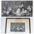 Orig. antieke litho LE MAITRE PEINTRE 1879 naar Jan Verhas, Ophalen of Verzenden