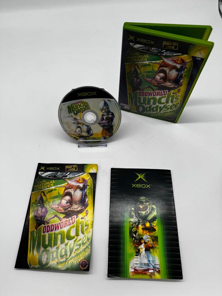 Oddworld Munch's Oddysee Xbox Classic - Compleet!, Spelcomputers en Games, Games | Xbox Original, Gebruikt, Platform, 1 speler