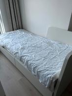 Ikea Flekke Bedbank met 2 lades, wit, 80x200 cm, Ophalen, 90 cm, Eenpersoons, Wit