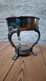 Zilveren houder voor theepot of koffiepot - vintage brocante, Ophalen of Verzenden