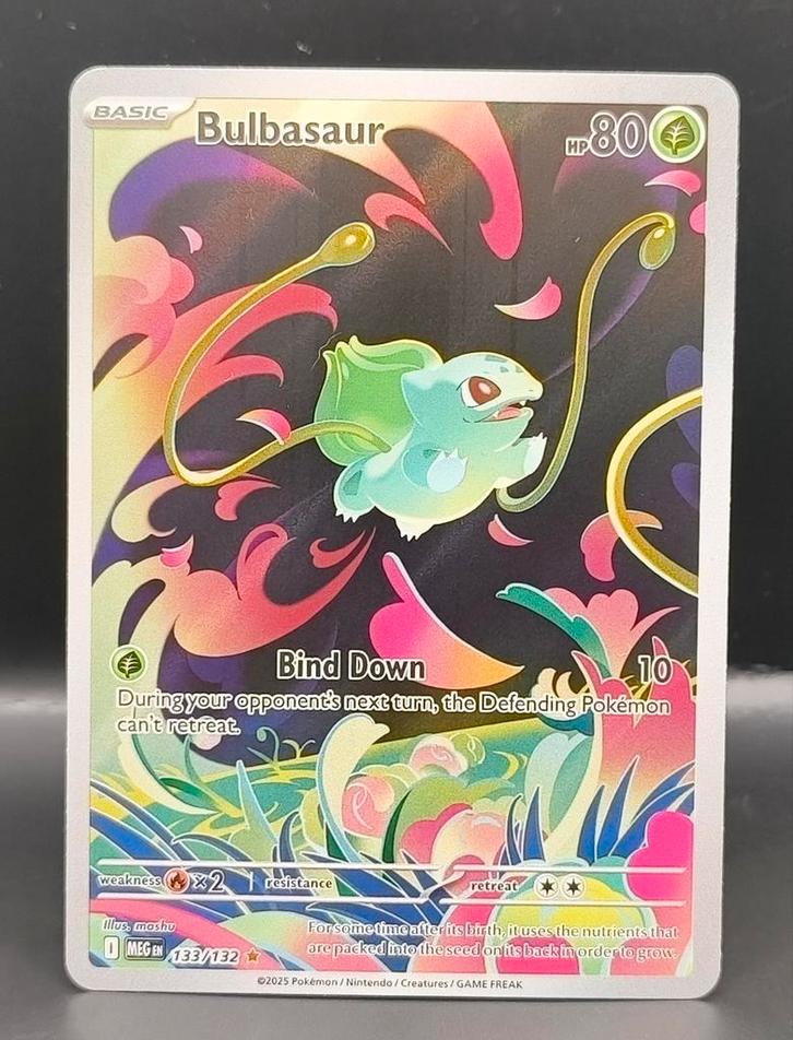 Bulbasaur MEG 133, Hobby en Vrije tijd, Verzamelkaartspellen | Pokémon, Zo goed als nieuw, Meerdere kaarten, Ophalen of Verzenden