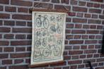 Canvas muurhanger fietsen - Schoolposter, Ophalen of Verzenden