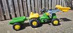 John Deere tractor skelter met aanhanger, Kinderen en Baby's, Speelgoed | Buiten | Skelters, Overige merken, Gebruikt, Ophalen