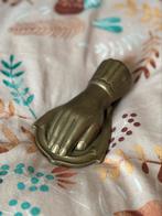 Vintage / Antiek Deurklopper Hand Messing, Antiek en Kunst, Ophalen of Verzenden