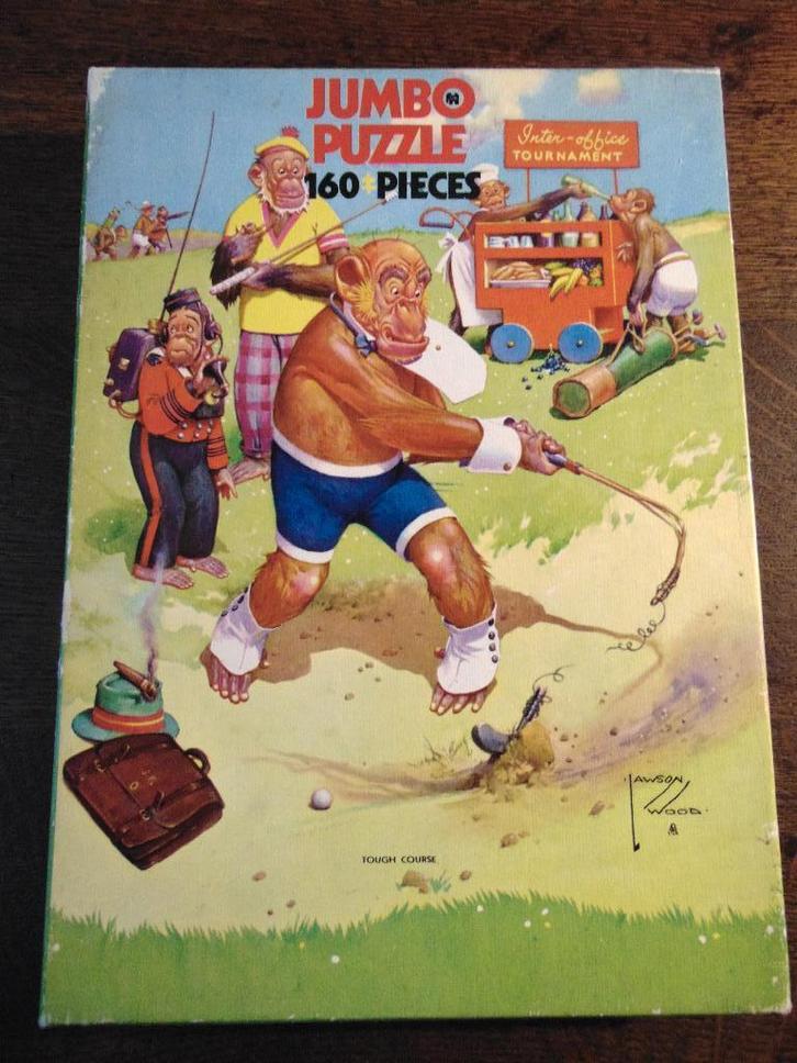 Vintage Puzzel van Jumbo 160 stukjes, Hobby en Vrije tijd, Denksport en Puzzels, Gebruikt, Legpuzzel, 500 t/m 1500 stukjes, Ophalen of Verzenden