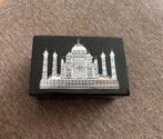 Taj Mahal doosje zwart marmer met mother of pearl inleg, Ophalen of Verzenden