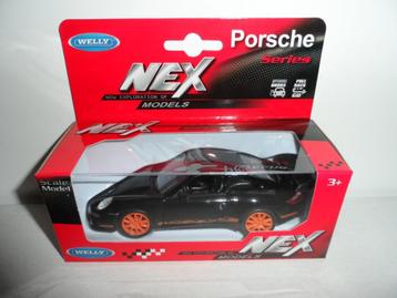 Welly - Porsche 911 (997) GT3 RS (zwart) 1:36 beschikbaar voor biedingen
