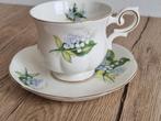 Vintage Kop en Schotel Royal Canterbury Lily of the Valley, Huis en Inrichting, Keuken | Servies, Verzenden, Zo goed als nieuw