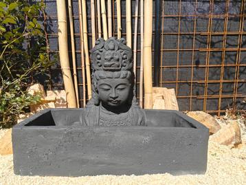Mooie Geisha oosterse Buddha fontein water ornament beton beschikbaar voor biedingen