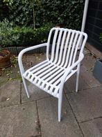 Vier z.g.a.n. witte terrasstoelen met kussens - Nieuw!, Ophalen of Verzenden