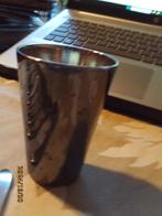 Hollandia plate  Vaasje metaal inscriptie PR lengte 8,5 cm, Ophalen of Verzenden