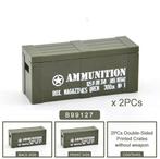 🎁 WW2 Bouwstenen - G31 - 2x Amerikaanse munitie kist 🎁, Ophalen of Verzenden, Nieuw