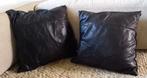 Set zwarte leren kussens Marc Cain, Ophalen of Verzenden, Gebruikt, Zwart, Vierkant