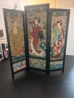 Japans Kamerscherm, handbeschilderd 1937, Ophalen, Zo goed als nieuw