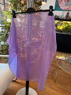 Paars Lila Sjaal - 80x80 cm, Kleding | Dames, Mutsen, Sjaals en Handschoenen, Ophalen of Verzenden, Zo goed als nieuw, Sjaal