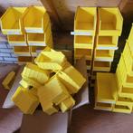 Magazijnbakjes stapelbaar geel, Doe-het-zelf en Verbouw, Kratten en Dozen, Ophalen, Gebruikt, Minder dan 35 cm, Minder dan 40 cm