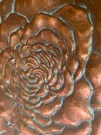 Metalen Bloemschilderij met Reliëf, Ophalen of Verzenden, Zo goed als nieuw