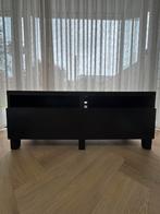 Ikea tv meubel met glazen blad, Ophalen, 100 tot 150 cm, Ikea, Zo goed als nieuw
