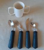 Grip-bestek, rechtshandig, Ophalen of Verzenden, Gebruikt, Rvs of Chroom