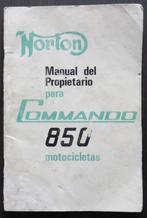Norton Commando 850 Spaans instructieboekje - 1973, Motoren, Handleidingen en Instructieboekjes, Overige merken