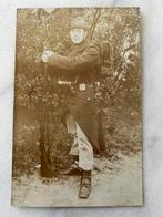 Wo1: fotokaart uniform Belgisch soldaat militair uniform, Verzamelen, Ophalen of Verzenden, Landmacht, Nederland, Foto of Poster