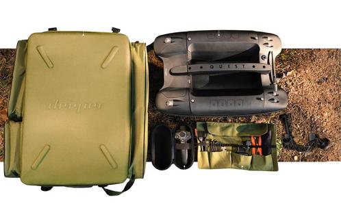 Deeper Quest & Deeper Statief (half jaar oud), Watersport en Boten, Hengelsport | Karpervissen, Zo goed als nieuw, Complete set