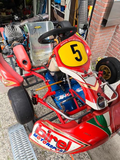 Kart Birel met IAME Parilla 60CC, Sport en Fitness, Karting, Zo goed als nieuw, Kart, Ophalen