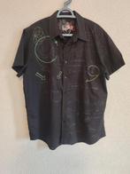 051. Desigual overhemd - korte mouwen - XL, Desigual, Zwart, Ophalen of Verzenden, Zo goed als nieuw