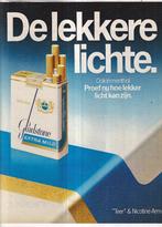 Retro reclame 1980 Gladstone sigaretten die is lekker licht, Verzamelen, Overige typen, Ophalen of Verzenden