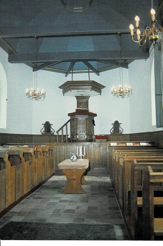 Edens, interieur Kerk, Ophalen of Verzenden, Ongelopen, Friesland