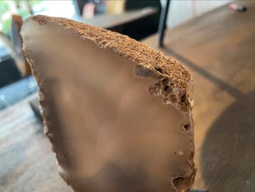 Agaat op voet totaal 18 cm beschikbaar voor biedingen