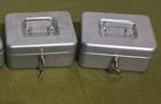 2 geldkisten met geldla, Verzamelen, Ophalen of Verzenden, Gebruikt, Metaal of Blik, Overige thema's