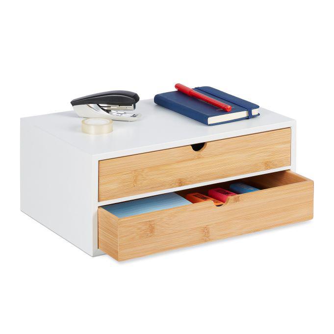 Bureau organizer mdf bamboe nieuw, Diversen, Bureau-accessoires, Nieuw, Ophalen of Verzenden