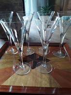6 puntgave glazen. LUIGI Bormioli  Italië., Verzamelen, Glas en Borrelglaasjes, Ophalen of Verzenden, Zo goed als nieuw