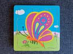 4-laags puzzel Vlinder (i.z.g.s), 2 tot 4 jaar, Gebruikt, 10 tot 50 stukjes, Ophalen of Verzenden