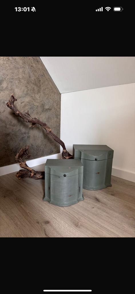 2 opbergkistjes, Huis en Inrichting, Woonaccessoires | Kisten, Gebruikt, Minder dan 50 cm, Ophalen